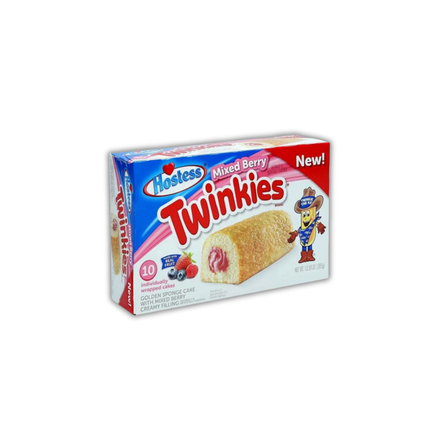 Hostess Twinkies Mixed Berry Golden Sponge Cake With Mixed Berry Creamy Filling 385g Box