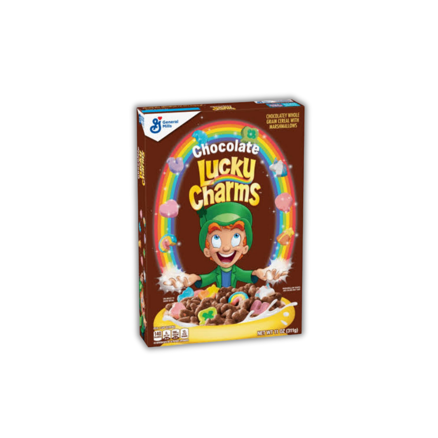 Lucky Charms Chocolate American Cereal 311g Brown Box